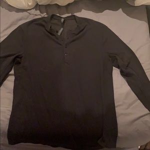 Black long sleeve lulu lemon Henley